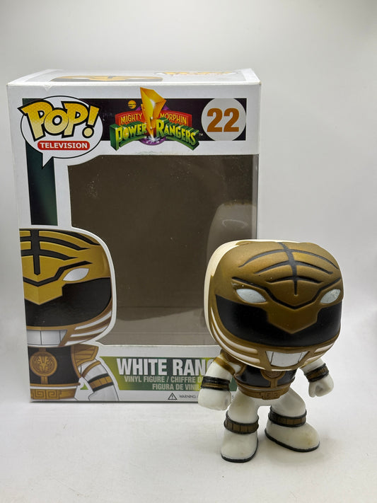Funko POP! Television Power Rangers #22 White Ranger Vinyl Figure NO MOULD - photo 1