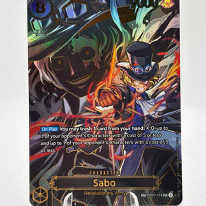 One Piece TCG OP07 - Sabo OP07-118 SEC SP Alternate Art NM FRENLY BRICKS - Open 7 Days