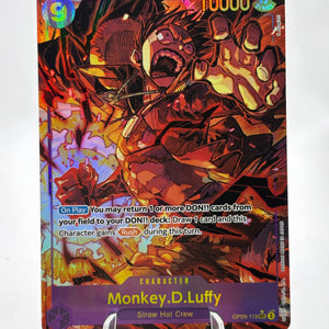 One Piece TCG OP09 - Monkey.D.Luffy OP09-119 SEC* Alternate Art NM FRENLY BRICKS - Open 7 Days