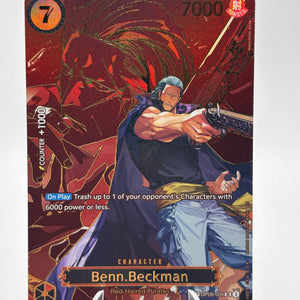 One Piece TCG OP09 - Benn.Beckman OP09-009 SR SP Alt Art NM FRENLY BRICKS - Open 7 Days