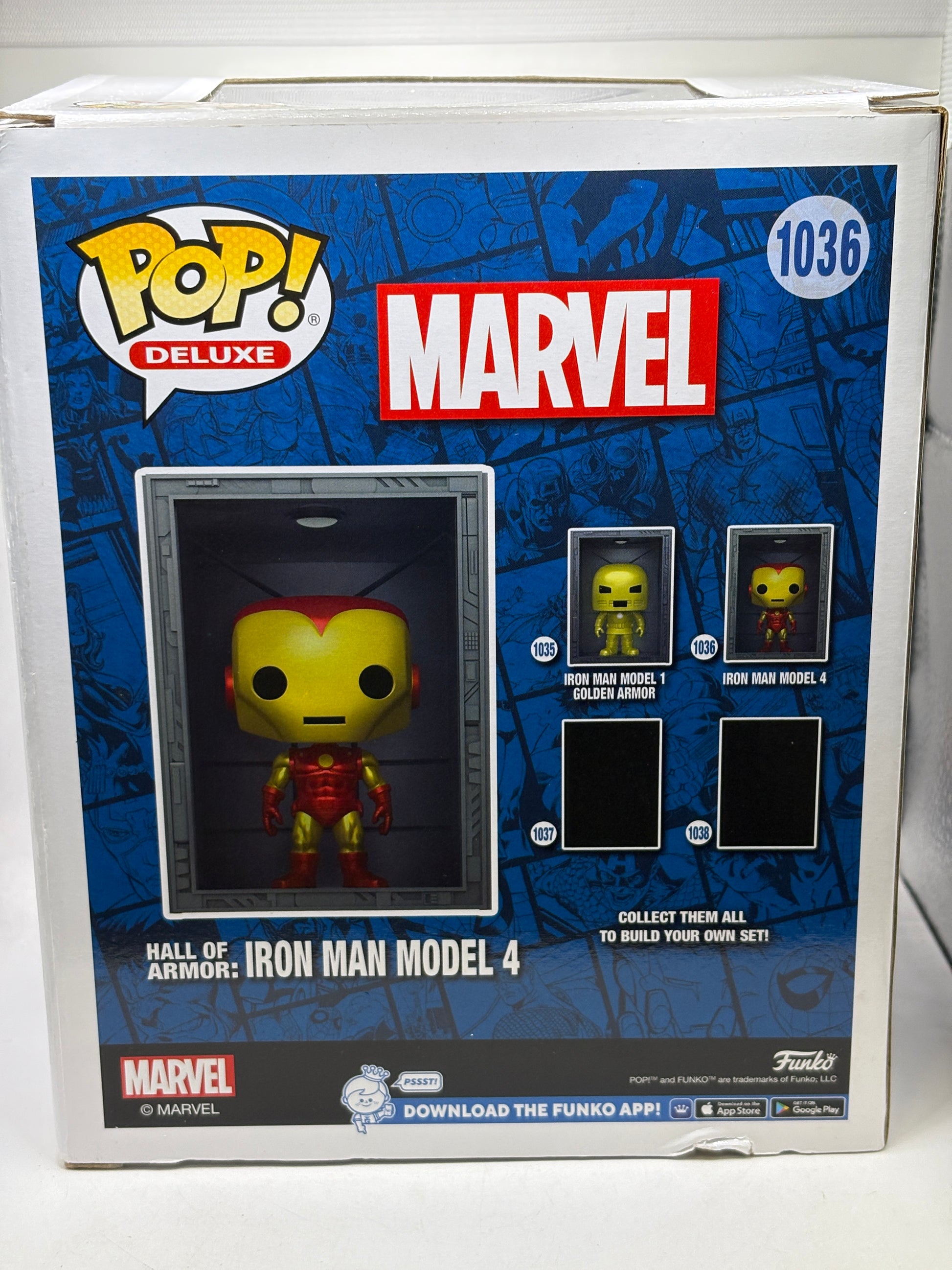 Funko POP! Deluxe Marvel Hall of Armor : Iron Man Model 4 #1036 SE image 3