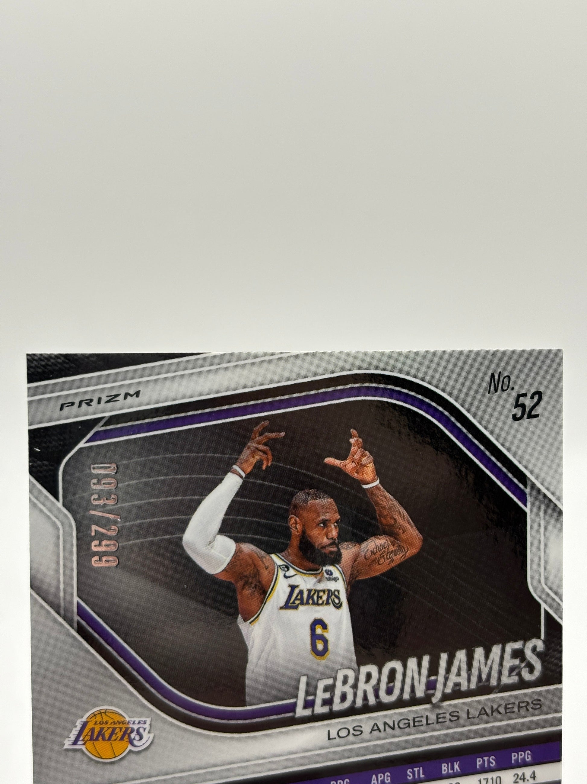 2024-25 Panini Prizm Black Basketball - Lebron James #52 /299 Red FRENLY BRICKS - Open 7 Days
