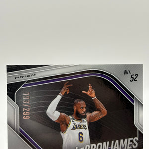2024-25 Panini Prizm Black Basketball - Lebron James #52 /299 Red FRENLY BRICKS - Open 7 Days