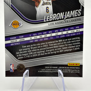 2024-25 Panini Prizm Black Basketball - Lebron James #52 /299 Red FRENLY BRICKS - Open 7 Days