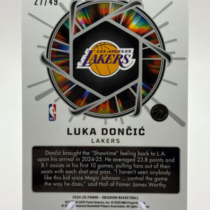 2024-25 Panini Obsidian Basketball - Luka Doncic #8 Pink Supernova /49 FRENLY BRICKS - Open 7 Days
