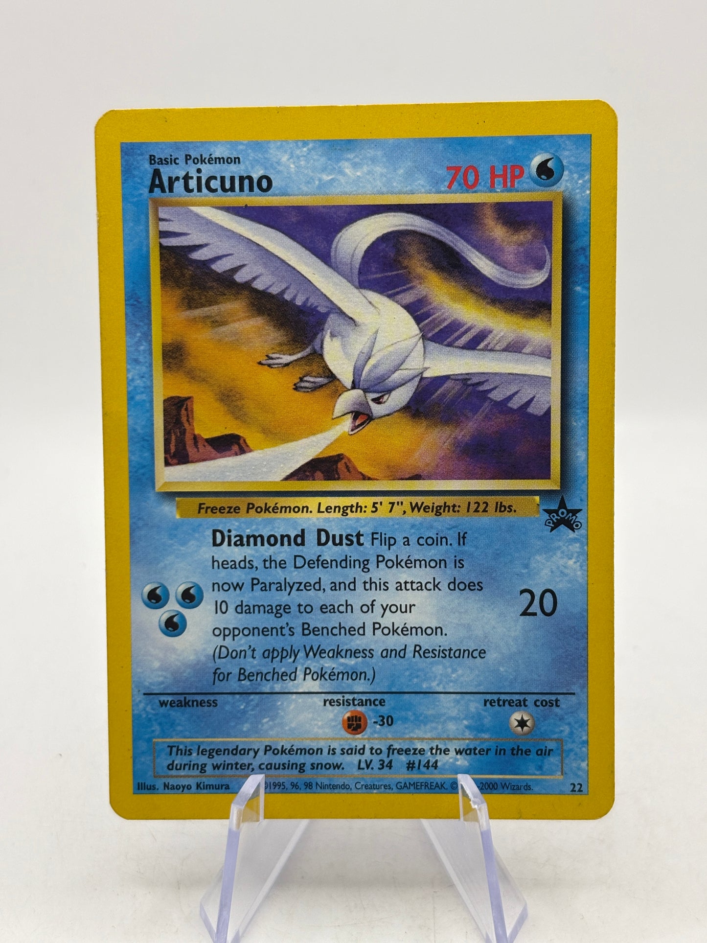 Pokemon TCG WOTC Promo - Articuno #22 Black Star Promo MP