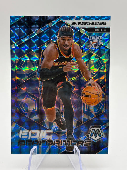 2024-25 Panini Mosaic Basketball - Shai Gilgeous-Alexander /99 Blue Reactive Epic Performers FRENLY BRICKS - Open 7 Days