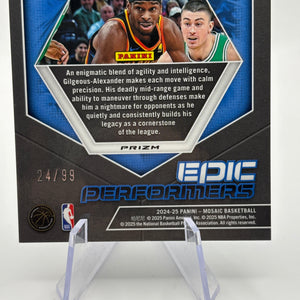 2024-25 Panini Mosaic Basketball - Shai Gilgeous-Alexander /99 Blue Reactive Epic Performers FRENLY BRICKS - Open 7 Days