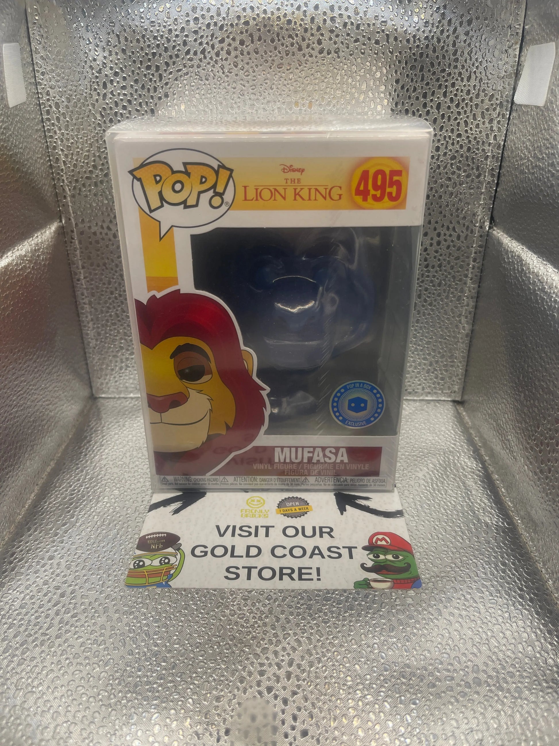 Funko Pop! Disney - Mufasa (Glitter) -Pop In A Box (Exclusive) #495 Lion King FRENLY BRICKS - Open 7 Days