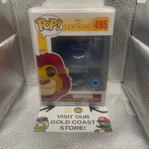 Funko Pop! Disney - Mufasa (Glitter) -Pop In A Box (Exclusive) #495 Lion King FRENLY BRICKS - Open 7 Days