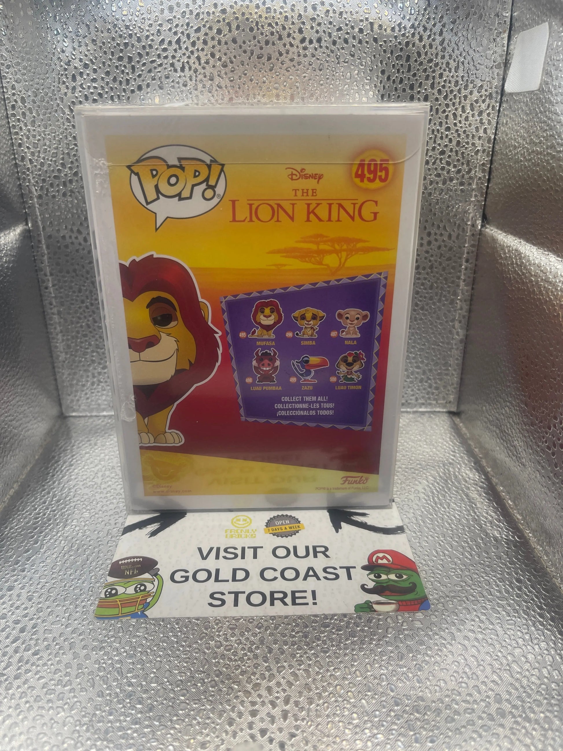 Funko Pop! Disney - Mufasa (Glitter) -Pop In A Box (Exclusive) #495 Lion King FRENLY BRICKS - Open 7 Days