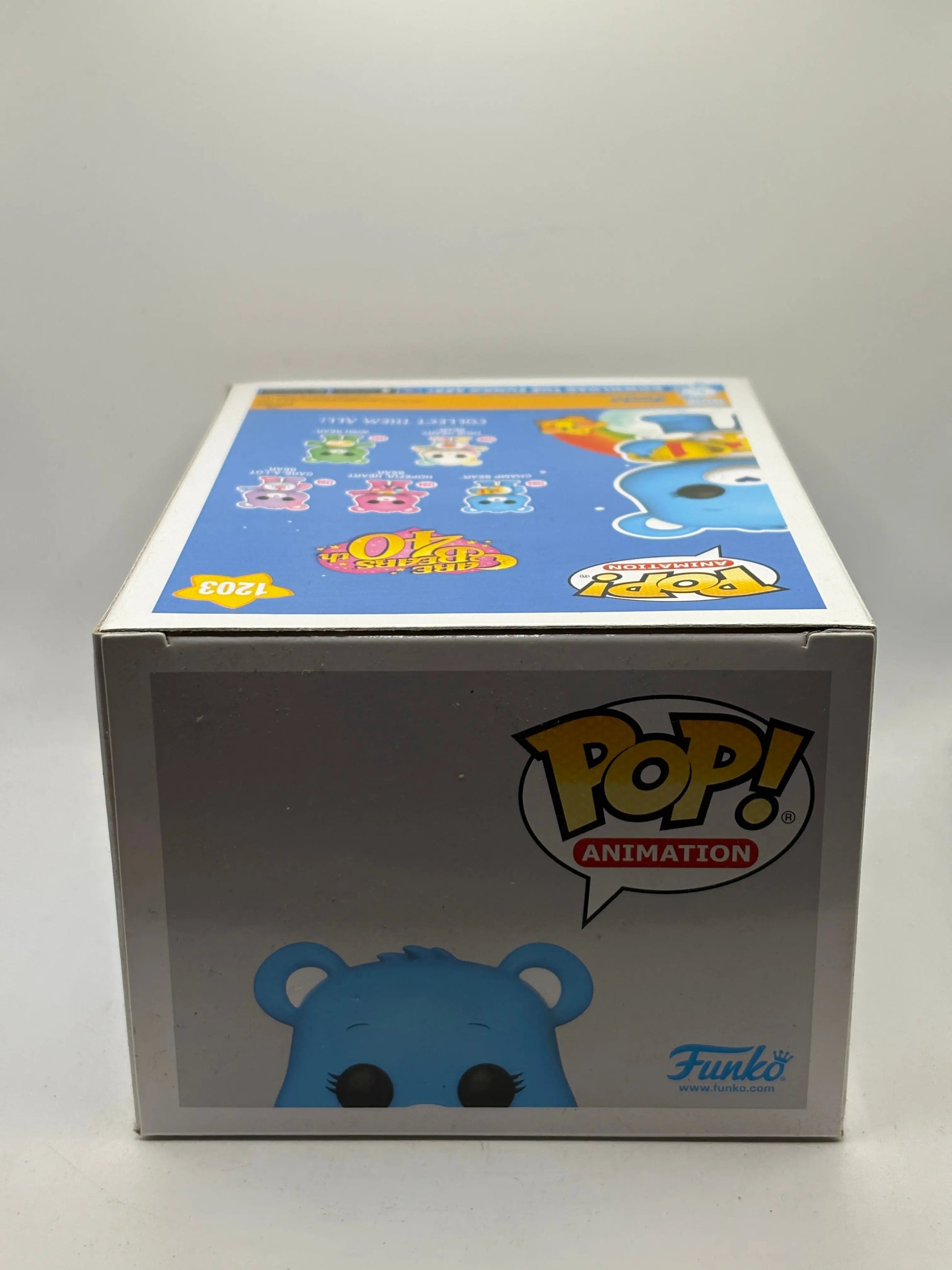 Funko POP! Animation Care Bears 40th #1203 Champ Bear Limited Flocked Chase FRENLY BRICKS - Open 7 Days