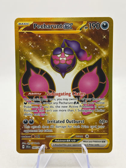 Pokemon TCG Shrouded Fable - Pecharunt EX 095/064 Gold Secret NM - photo 1