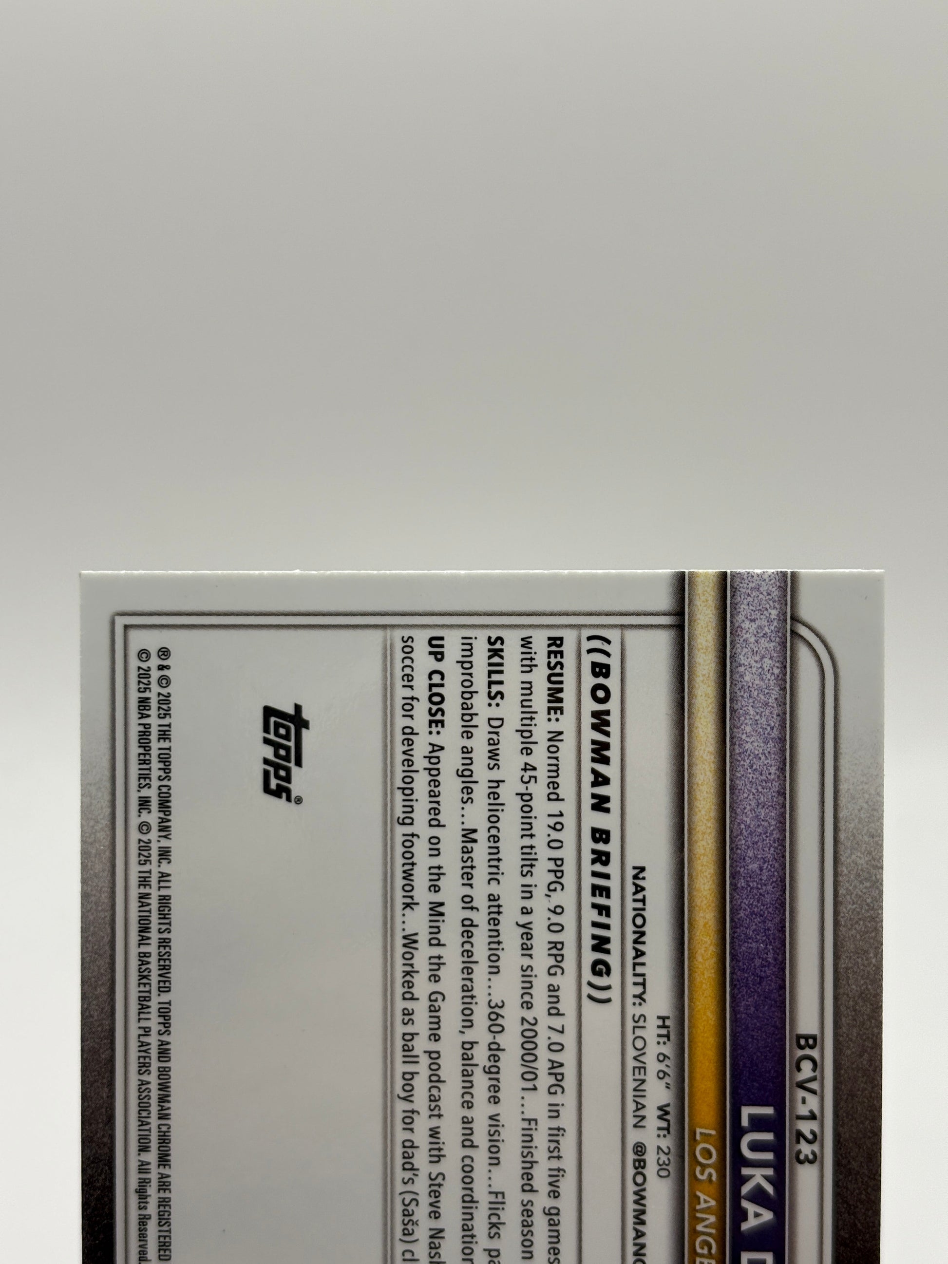 2025-26 Bowman Luka Doncic Speckle Refractor /299 Los Angeles Lakers FRENLY BRICKS - Open 7 Days