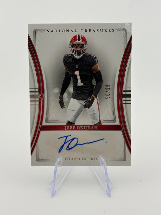 2023 National Treasures Jeff Okudah Auto /99 FRENLY BRICKS - Open 7 Days