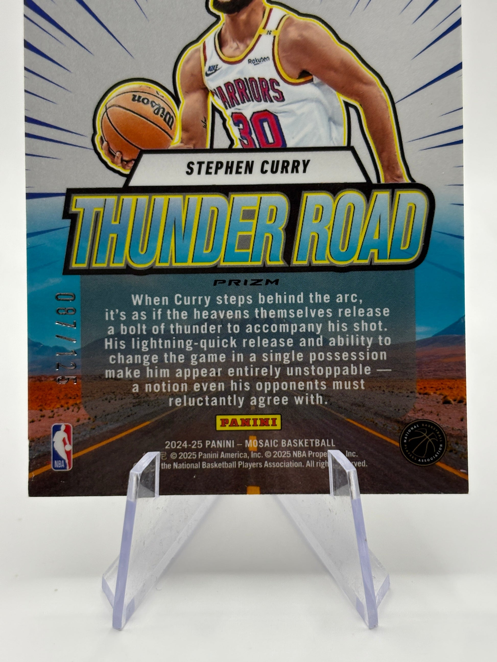 2024-25 Panini Mosaic Thunder Road Ice Mosaic Prizm /125 Stephen Curry #5 FRENLY BRICKS - Open 7 Days