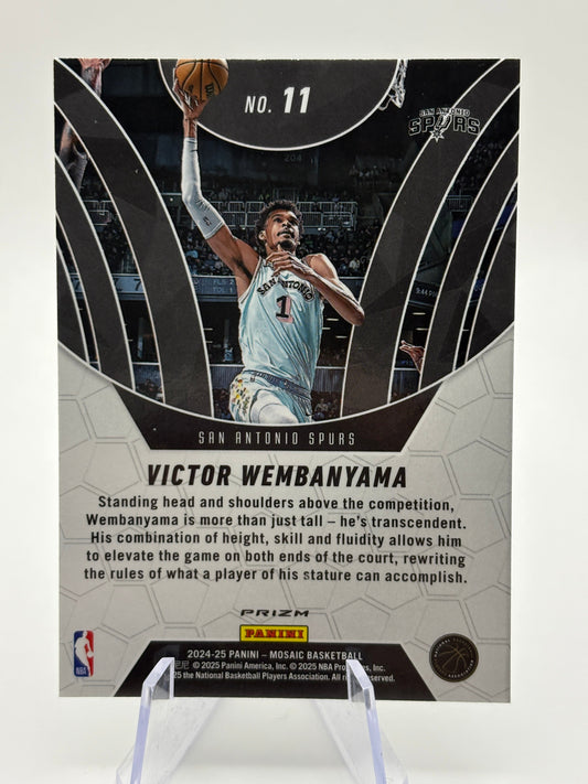 2024 Panini Mosaic Elevate#11 Victor Wembanyama Green Mosaic FRENLY BRICKS - Open 7 Days
