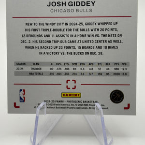 Josh Giddey 2023-24 Panini Photogenic /49 Wedges Thunder #99 FRENLY BRICKS - Open 7 Days
