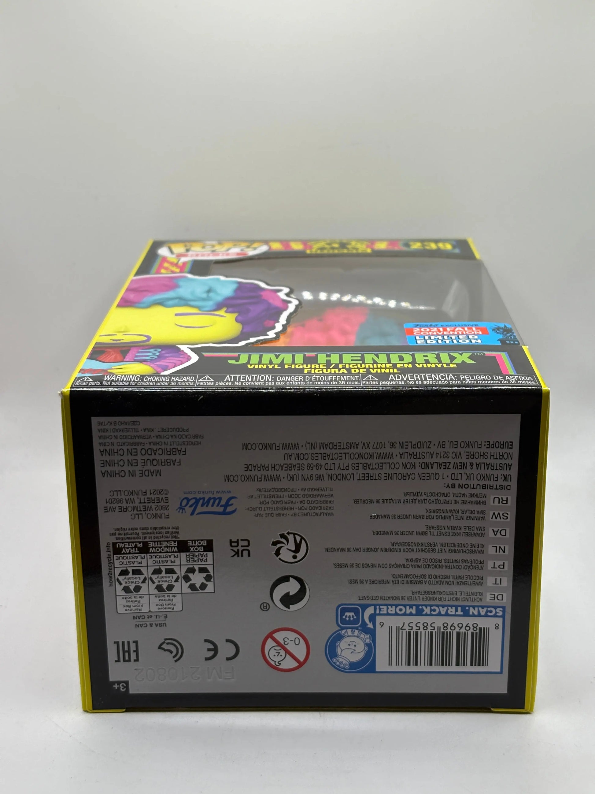Funko POP! Rocks Authentic Hendrix #239 Jimi Hendrix 2021 Fall Con FRENLY BRICKS - Open 7 Days