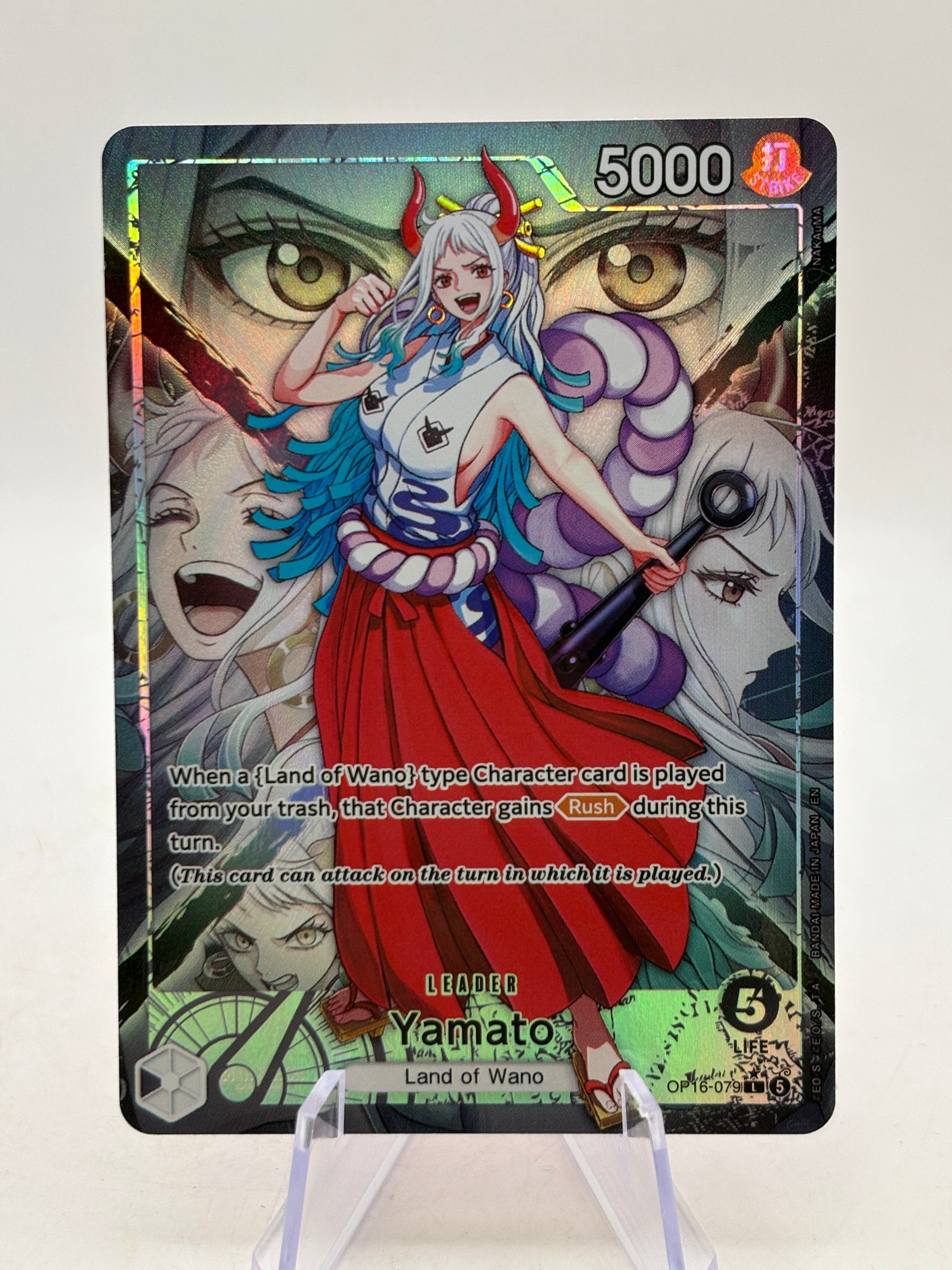 One Piece TCG - Yamato OP16-079 Leader Alternate Art LP image 1