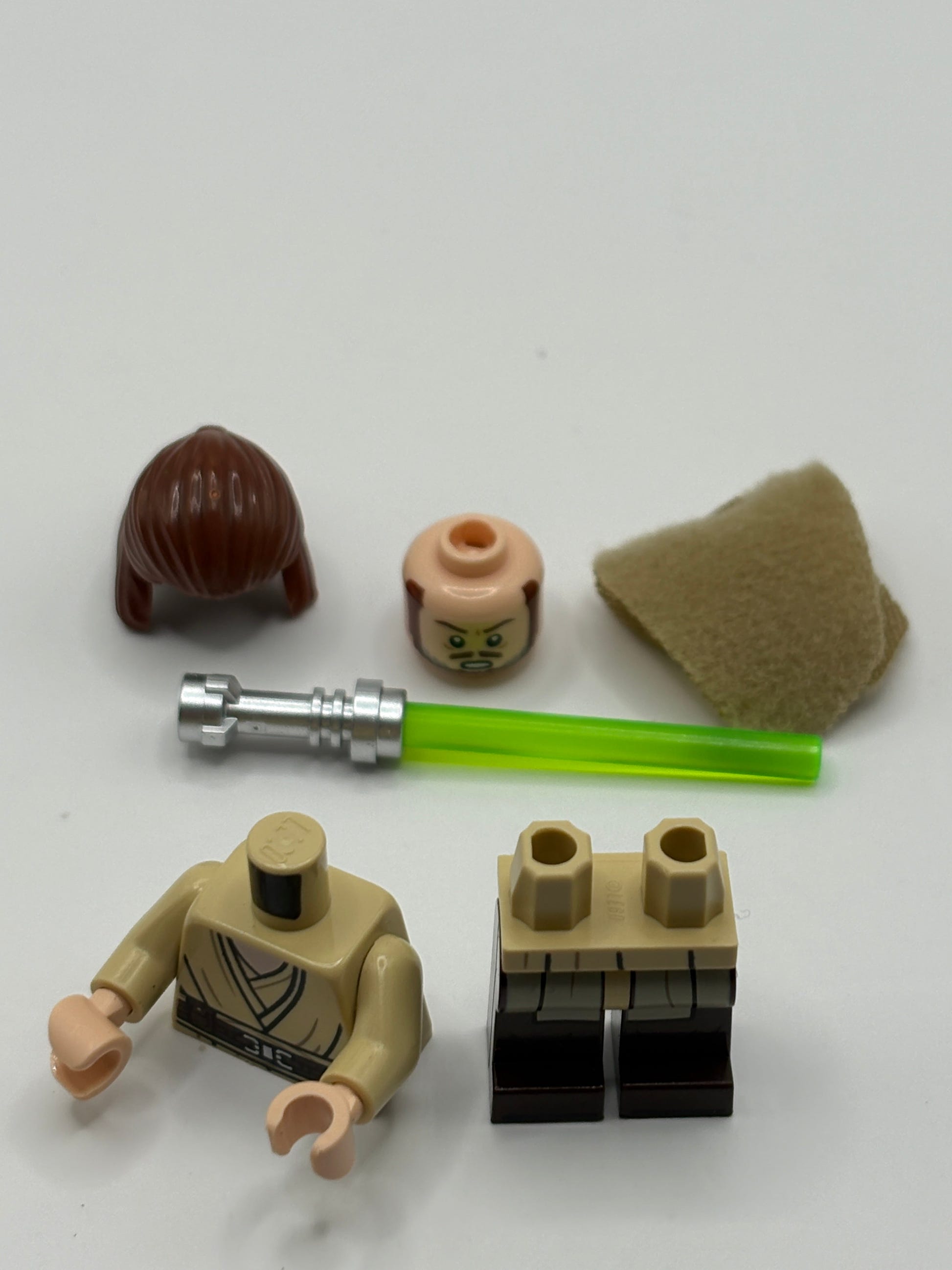 Lego Star Wars Qui-Gon Jinn Minifigure sw1334a Reddish Brown Variant From 75383 FRENLY BRICKS - Open 7 Days image 3