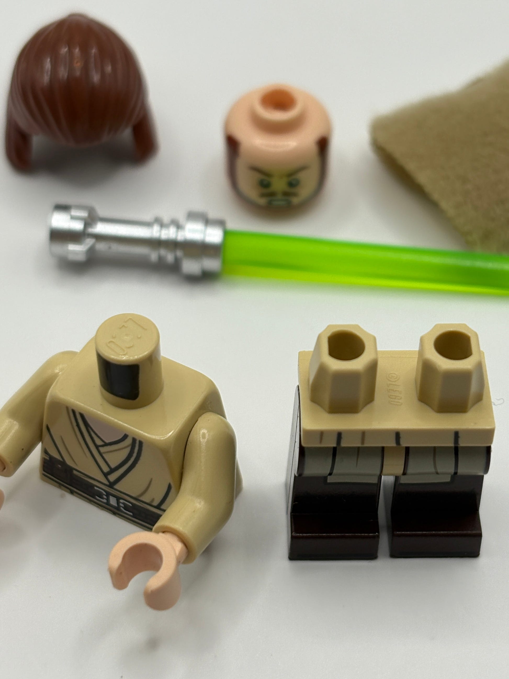 Lego Star Wars Qui-Gon Jinn Minifigure sw1334a Reddish Brown Variant From 75383 FRENLY BRICKS - Open 7 Days image 4