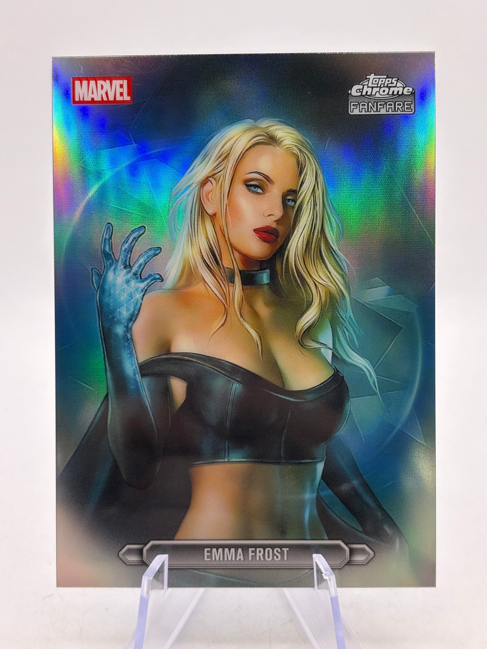 2026 Topps Chrome Marvel Comics - FF-14 Emma Frost Fanfare Silver image 1