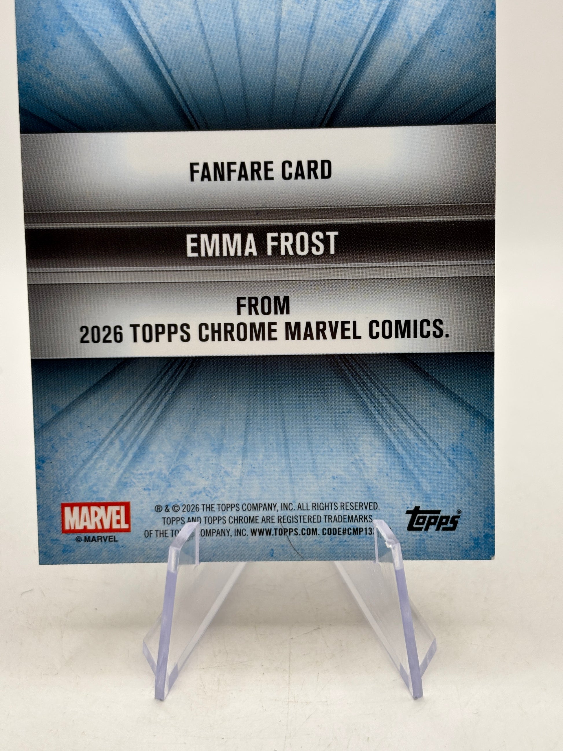 2026 Topps Chrome Marvel Comics - FF-14 Emma Frost Fanfare Silver image 4