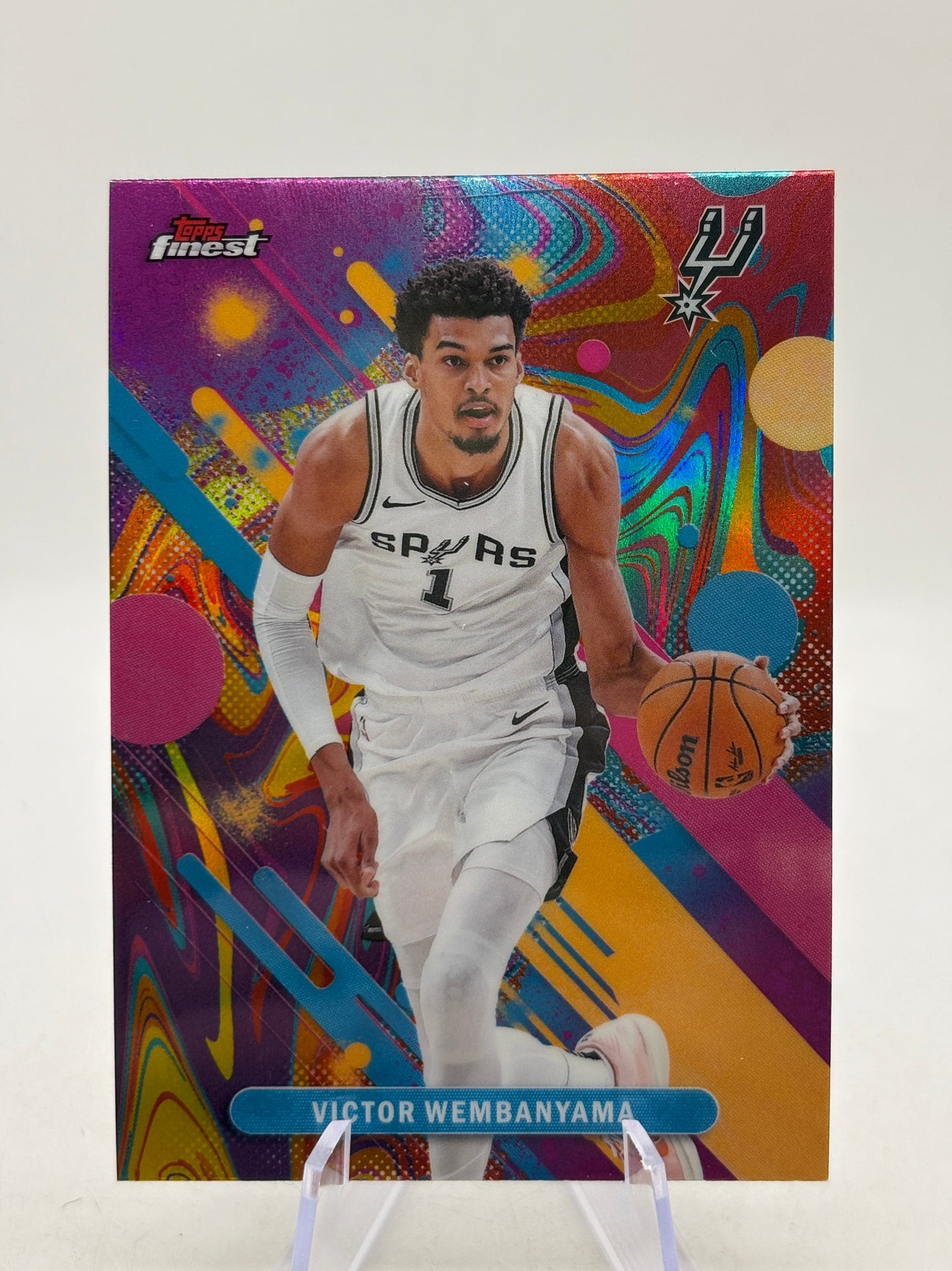 2026 Topps Finest Basketball - Victor Wembanyama #98 Common Oil Spill Refractor