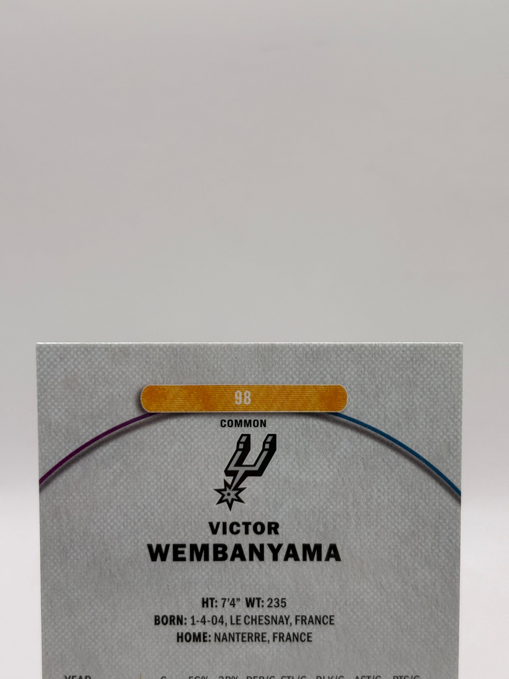 2026 Topps Finest Basketball - Victor Wembanyama #98 Common Oil Spill Refractor image 3