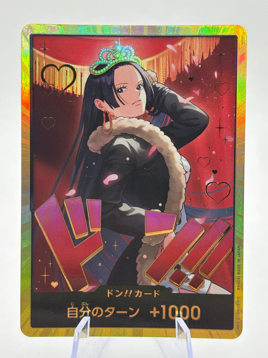 DON!! Boa Hancock GOLD  EB03 Japanese ONE PIECE Card Heroines Edition LP FRENLY BRICKS - Open 7 Days