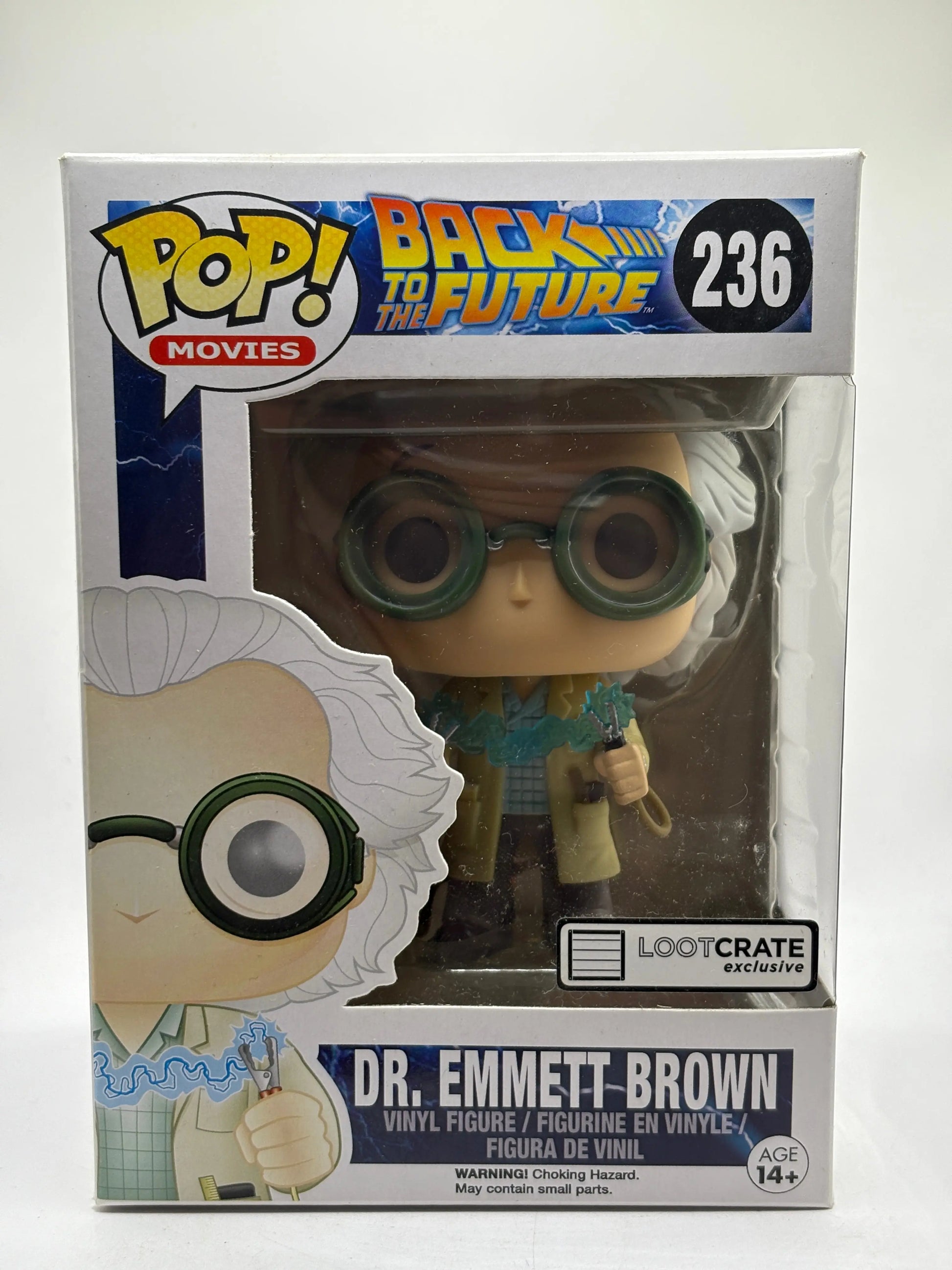 Funko POP! Movies Back to the Future #236 Dr. Emmett Brown Loot Crate Exclusive FRENLY BRICKS - Open 7 Days