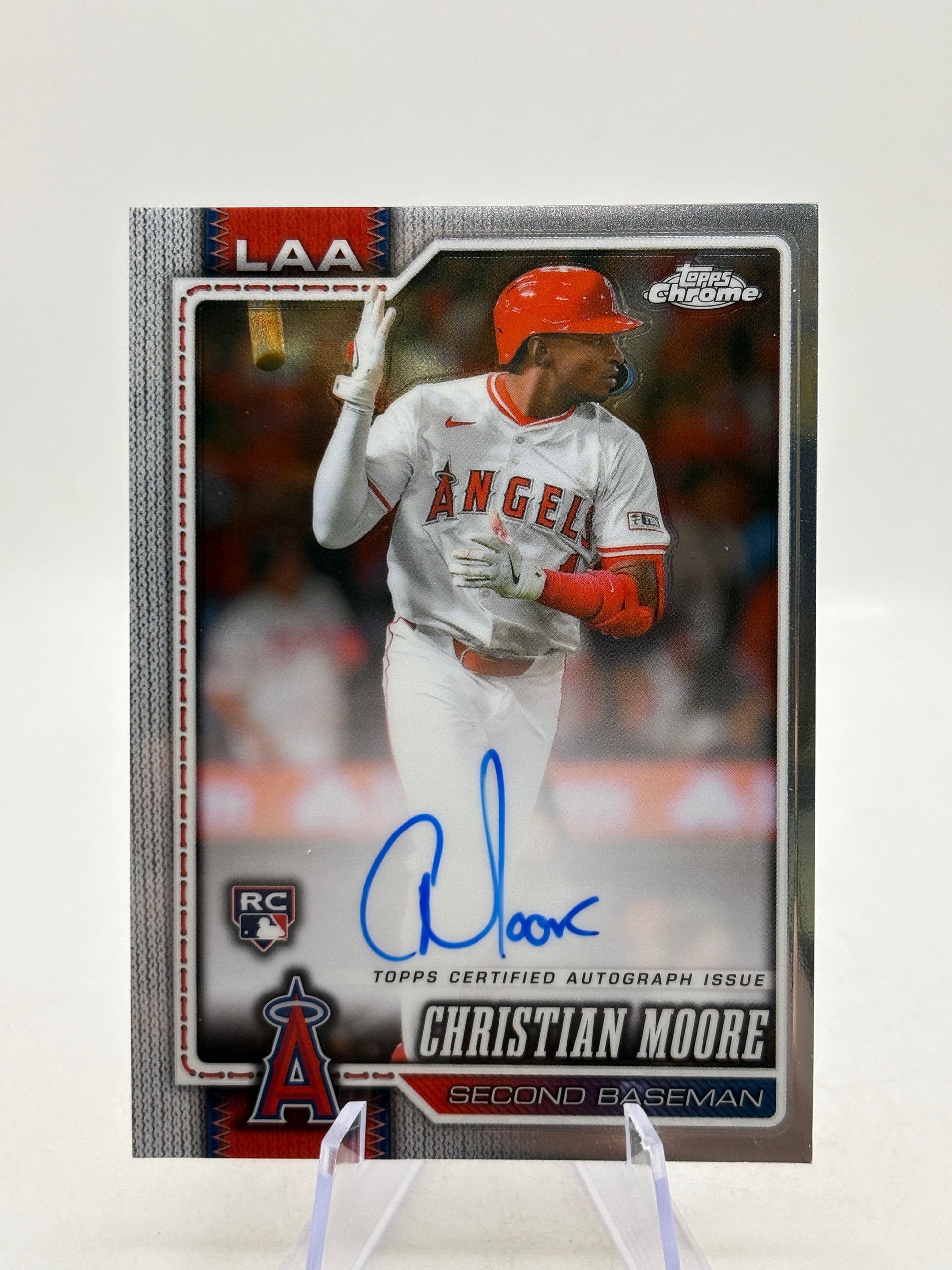Topps Chrome MLB 2026 - Christian Moore Rookie Auto Base image 1