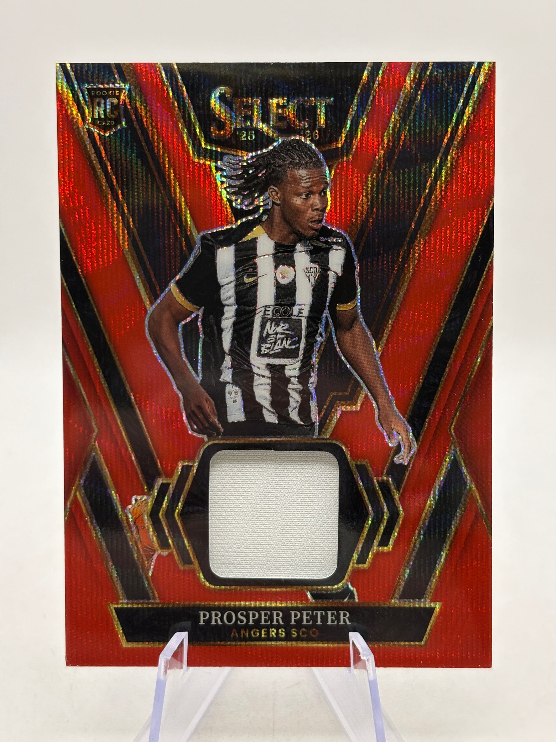 2025-26 Panini Select Ligue 1 - SW-PP Prosper Peter Patch Red Rookie image 1