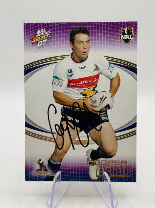 2007 NRL Select - Cooper Cronk #82 Auto On Card - photo 1