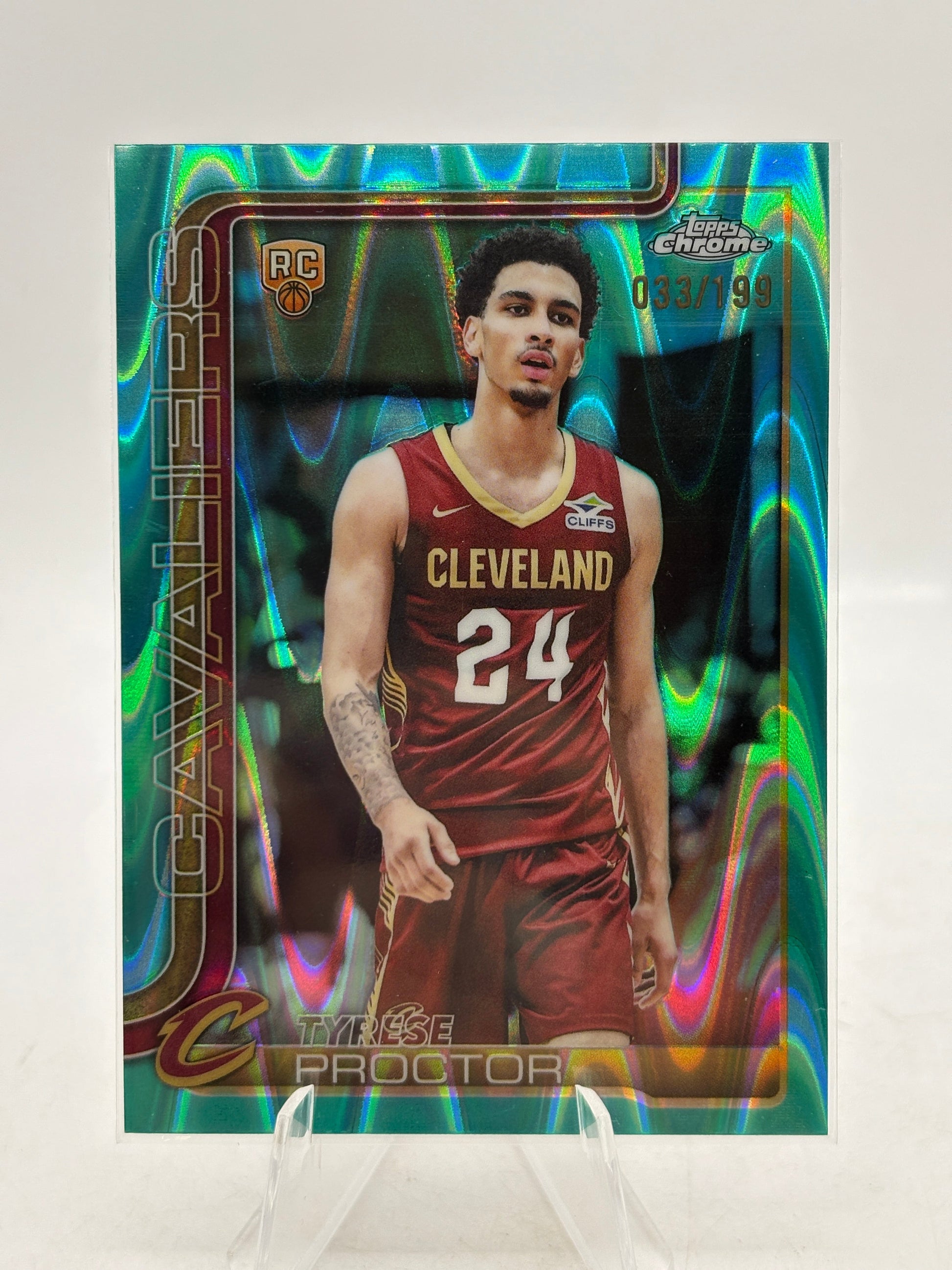 Topps Chrome 25-26 - Tyrese Proctor /199 Teal Wave Rookie Card FRENLY BRICKS - Open 7 Days
