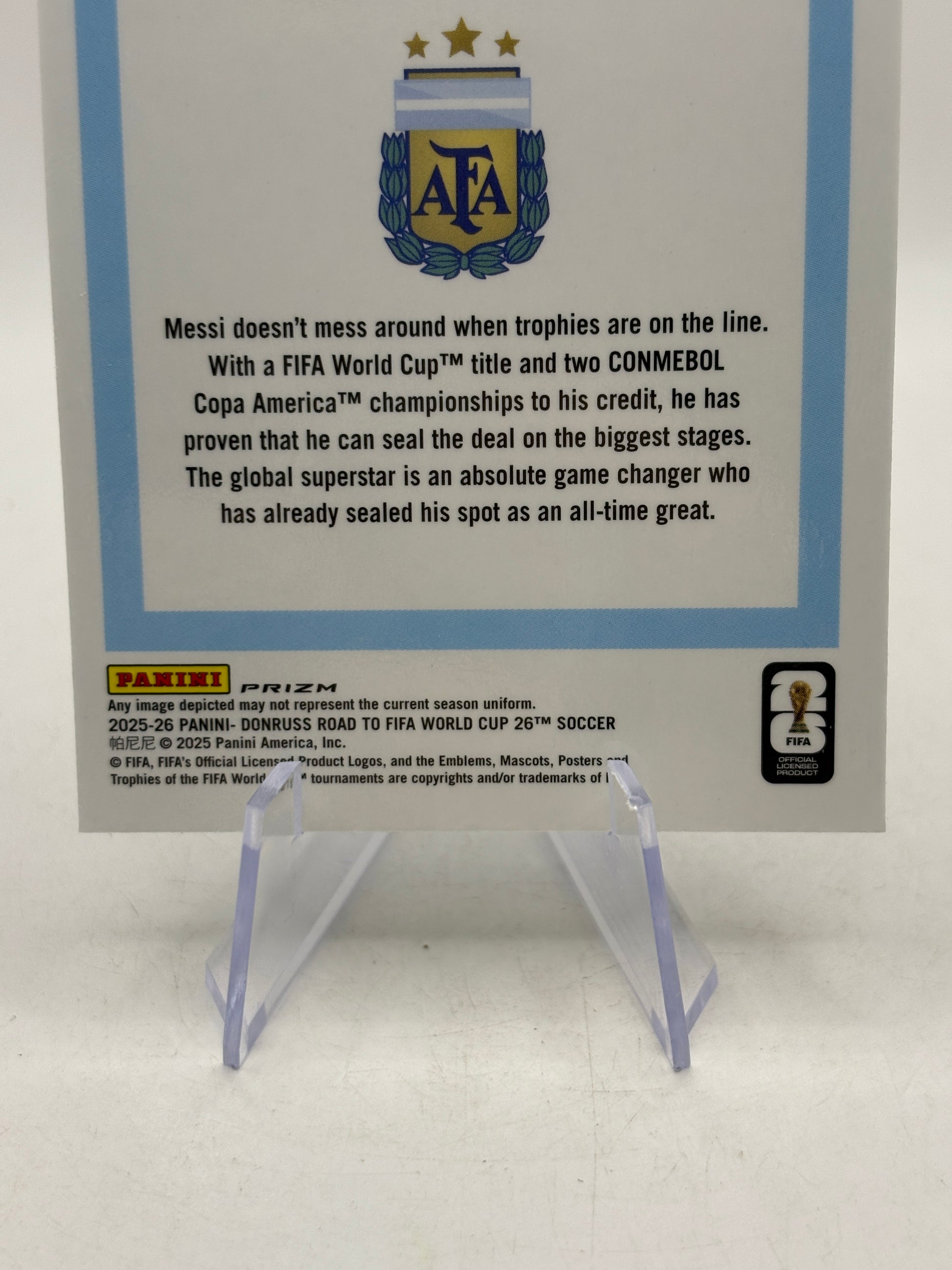 2025-26 Panini Donruss Road to World Cup - #154 Lionel Messi Silver image 4