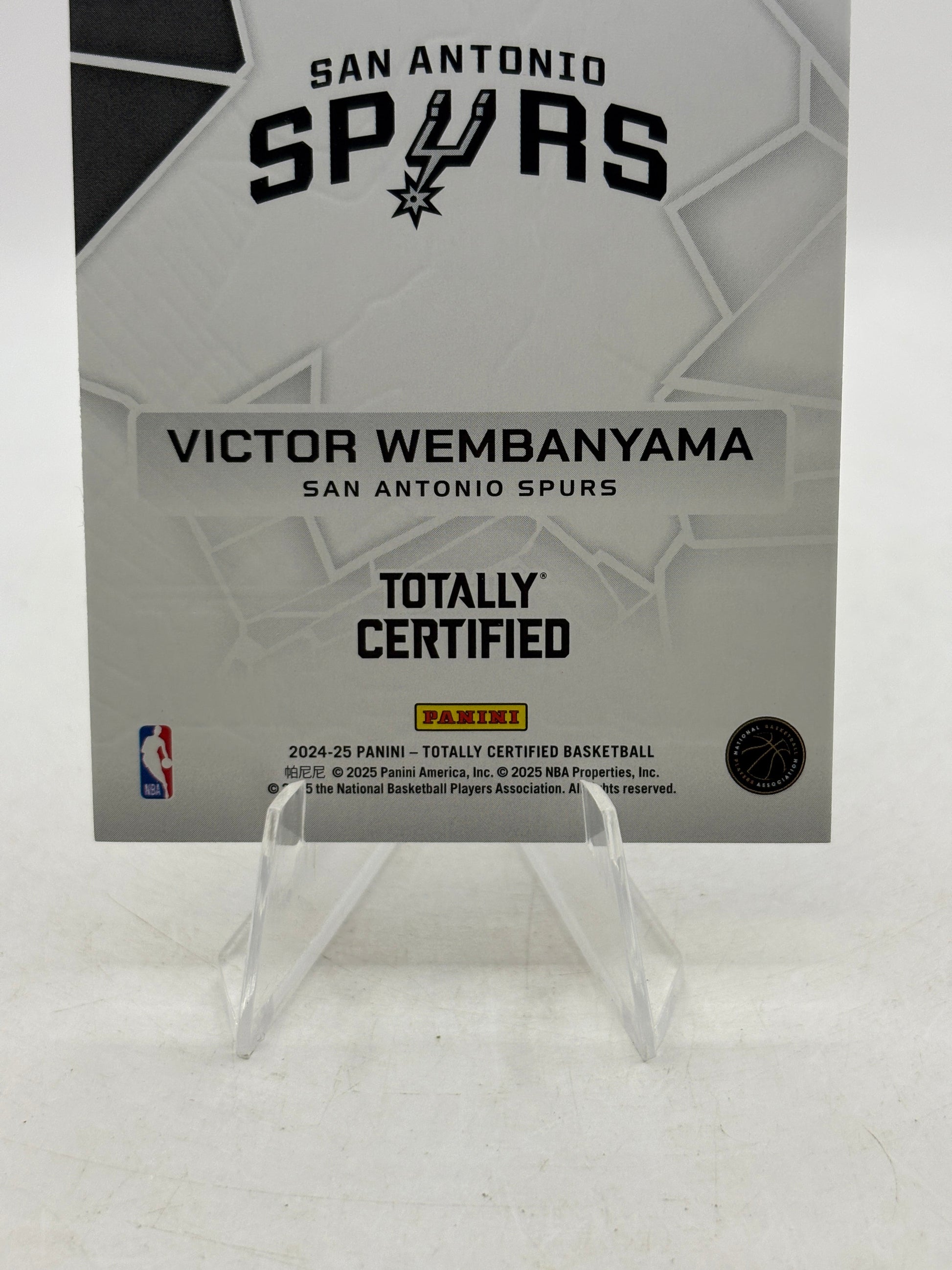 2024-25 Panini Totally Certified - Victor Wembanyama #25 Silver Mirror FRENLY BRICKS - Open 7 Days