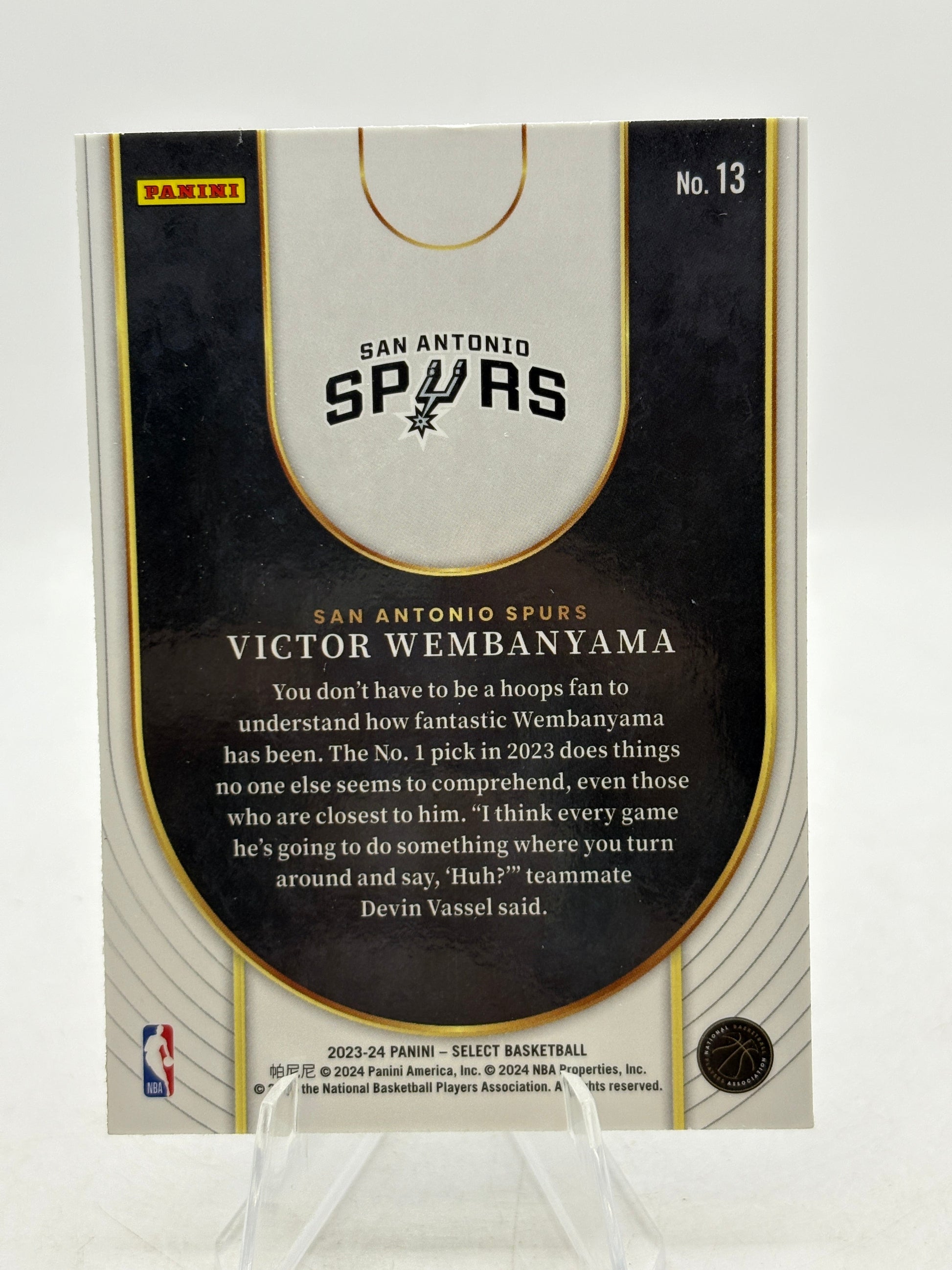 2023-24 Panini Select Basketball - Victor Wembanyama #13 Neon Icon FRENLY BRICKS - Open 7 Days