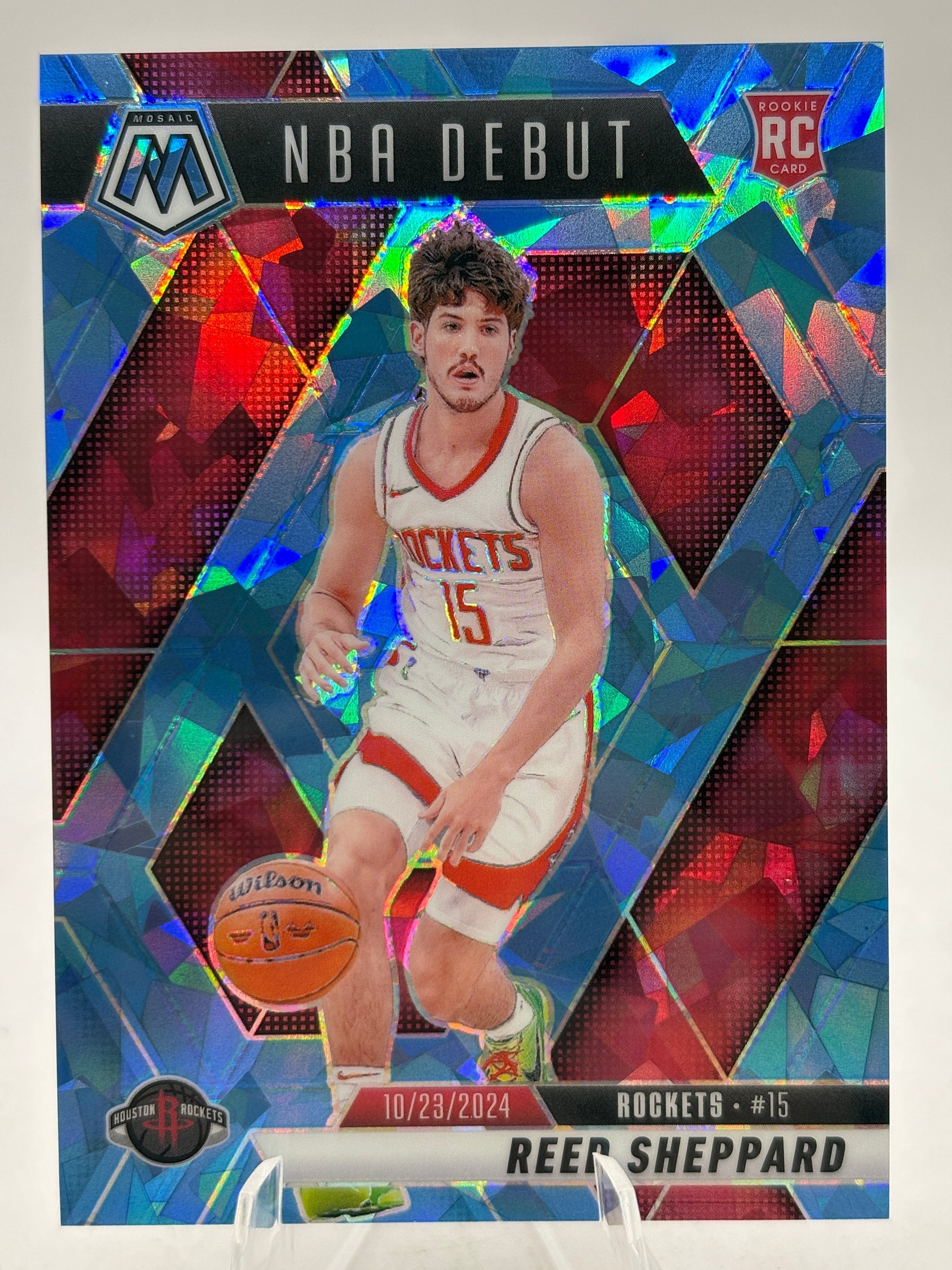 2024-25 Panini Mosaic Basketball - #252 Reed Sheppard /125 Cracked Ice FRENLY BRICKS - Open 7 Days
