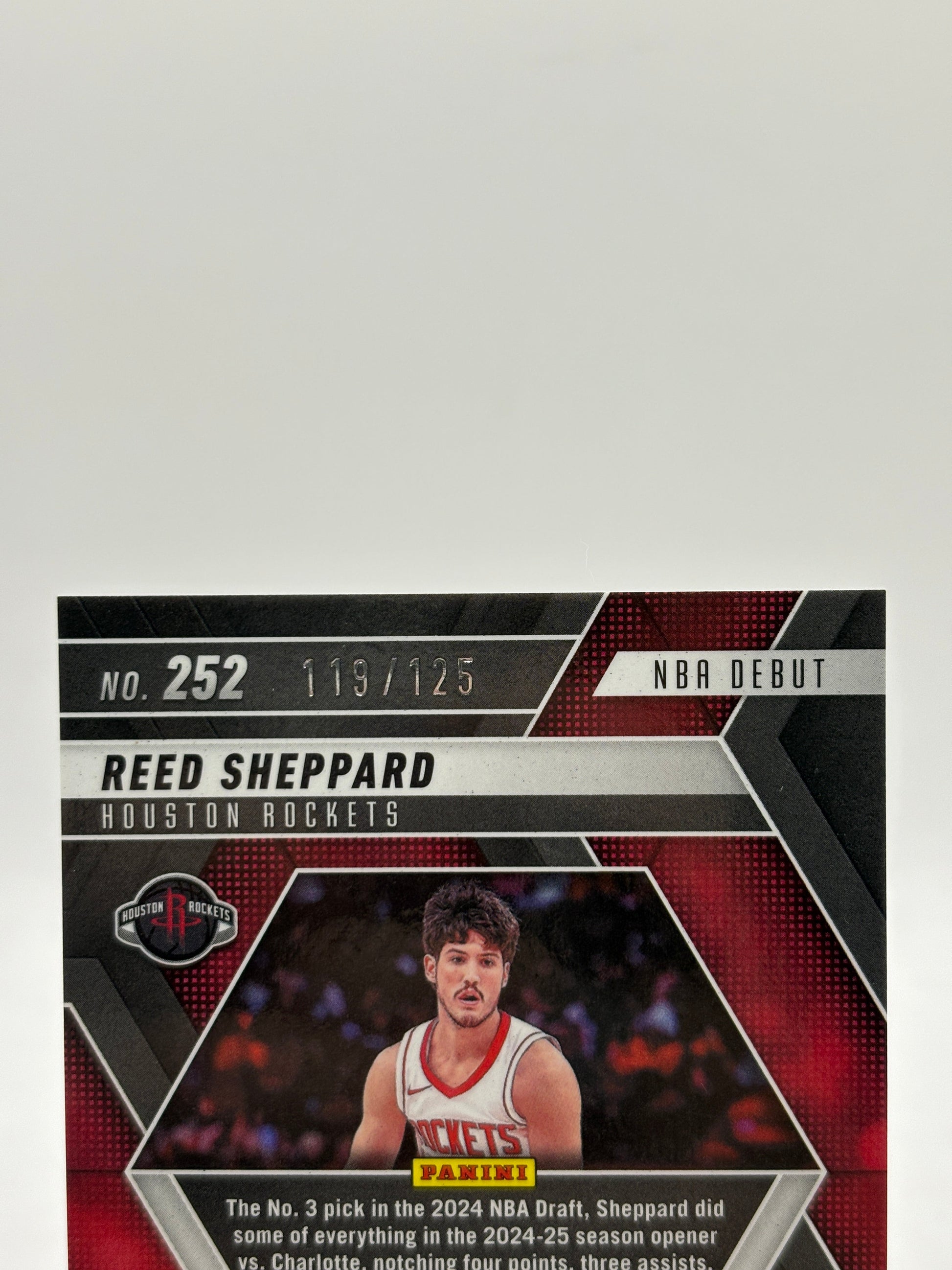 2024-25 Panini Mosaic Basketball - #252 Reed Sheppard /125 Cracked Ice FRENLY BRICKS - Open 7 Days