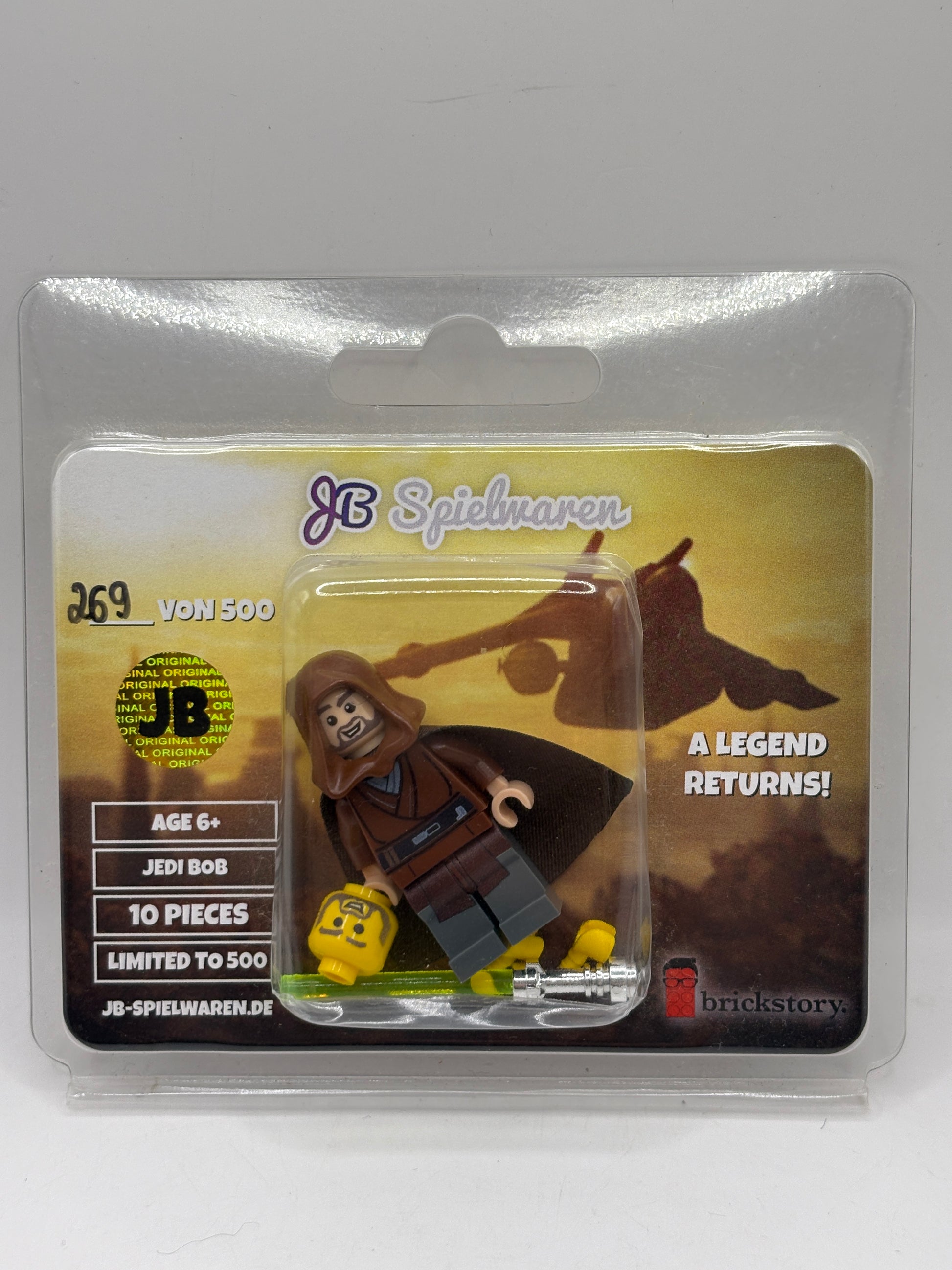 Lego Star Wars Custom JB Spielwaren Jedi Bob Minifigure Limited to 500 image 1