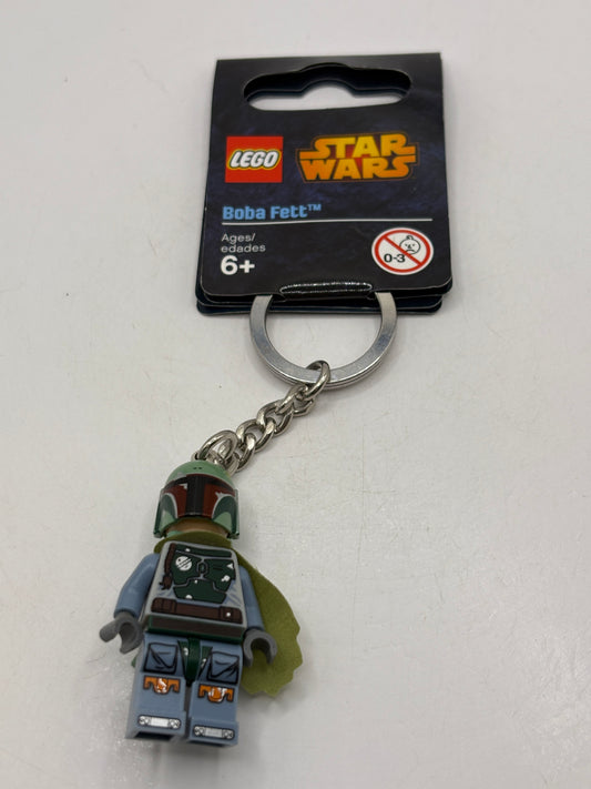 Lego Star Wars Boba Fett Key Chain 850998 Retired, New with Tag, 2014