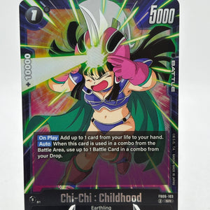 Dragon Ball Super Fusion World - Chi-Chi : Childhood FB06-103 SR NM FRENLY BRICKS - Open 7 Days