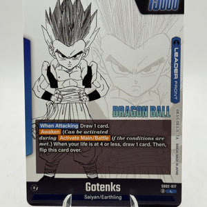 Dragon Ball Super Fusion World - Gotenks SB02-017 Leader Manga Booster FRENLY BRICKS - Open 7 Days