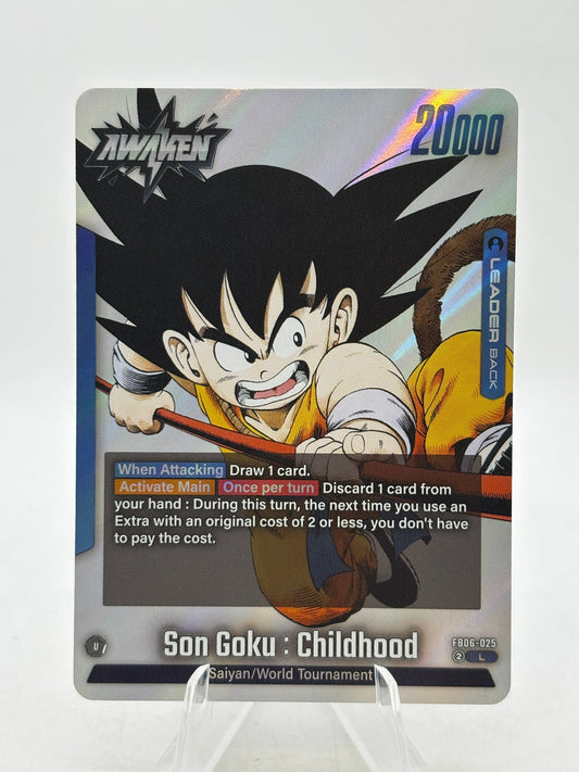 Dragon Ball Super Fusion World - Son Goku : Childhood FB06-025 Leader Manga FRENLY BRICKS - Open 7 Days