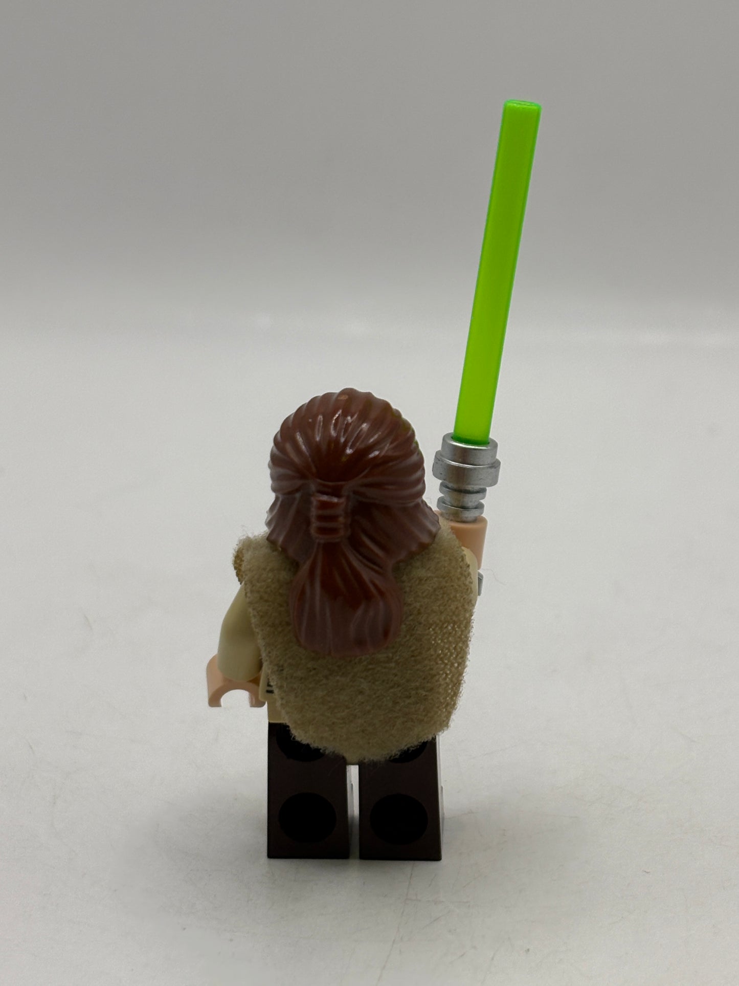LEGO Star Wars Qui-Gon Jinn Minifigure Jedi Dark Brown Beard 75383 sw1334