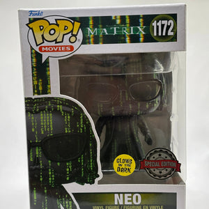 Funko POP! Movies Matrix #1172 Neo Glow Special Edition FRENLY BRICKS - Open 7 Days