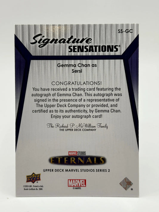2024 UD Marvel Studios Series 2 Gemma Chan as Sersi #GC Autograph Auto FRENLY BRICKS - Open 7 Days