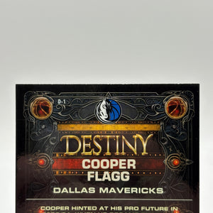 2025-26 Topps Chrome Destiny #D-1 Cooper Flagg Mavericks RC Rookie FRENLY BRICKS - Open 7 Days